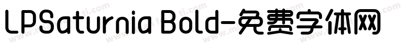 LPSaturnia Bold字体转换